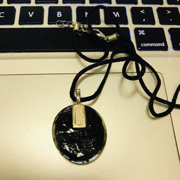 Marble Glass One of Kind Vintage Rare Handmade Necklace - Picture 2 of 16